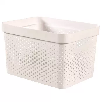 Curver laatikko Infinity Recycled 17L 36x27x22cm valkoinen