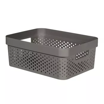CURVER Infinity Recycled laatikko 11L 36x27x14cm tummanharmaa