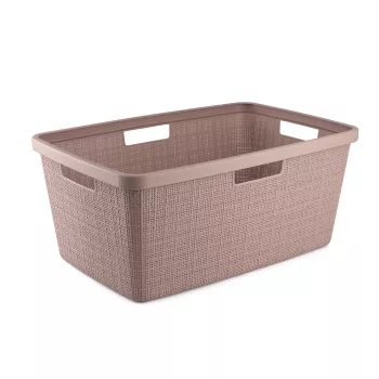 CURVER pyykkikori Jute 46L 59x39x26cm pinkki