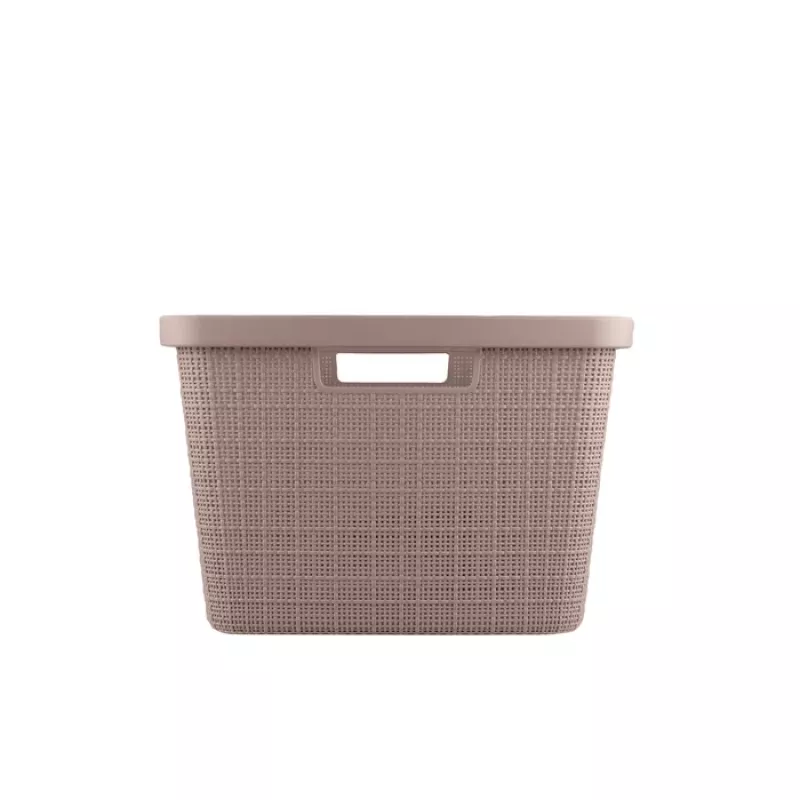 CURVER pyykkikori Jute 46L 59x39x26cm pinkki