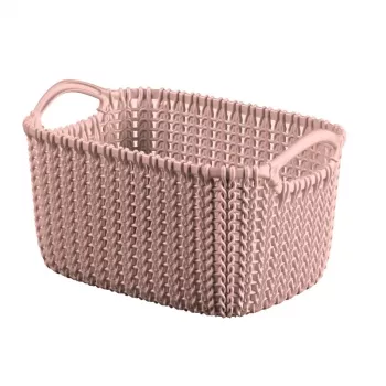 CURVER Knit XS suorakaiteen muotoinen säilytyskori 3L 25x18x14 cm roosa