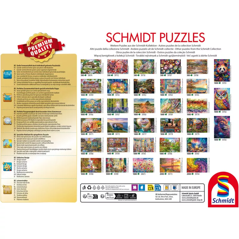 Schmidt Spiele Aus Alt mach Neu - mit Liebe dekoriert (1000 palaa) 1000 palan palapeli