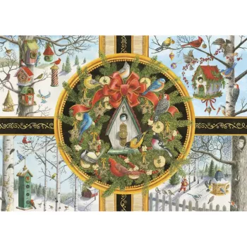 Ravensburger suuret palat palapeli laululinnut talvella (500 palaa)