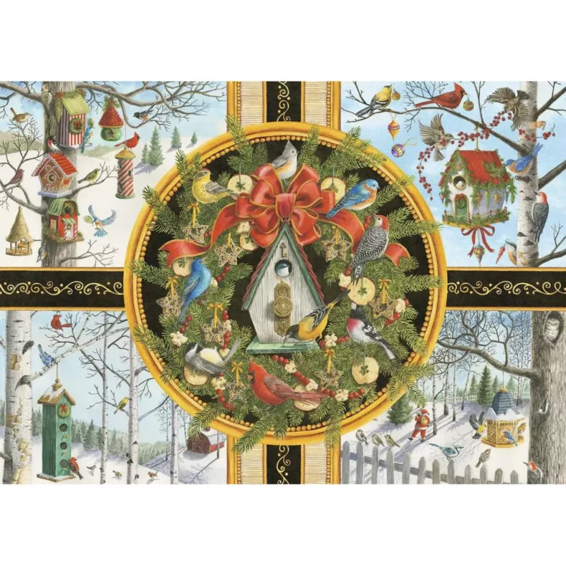 Ravensburger suuret palat palapeli laululinnut talvella (500 palaa)