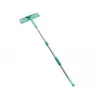 LEIFHEIT Classic ikkunakuivain teleskooppivarrella 100–155 cm, 33 cm kuivain, raidaton, vihreä/valkoinen