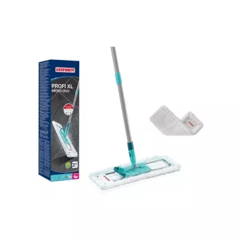 LEIFHEIT Profi XL Micro Duo 42 cm lattiamoppi taitettavalla varrella ja SuperDuster-varaosaliinalla