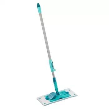 LEIFHEIT PowerClean M lattianpesuharja teleskooppivarrella, 33 cm, vihreä/harmaa
