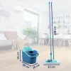 Leifheit Clean Twist M Ergo lattianpuhdistussarja Micro Duo -moppipäällä, 33 cm, vihreä/valkoinen