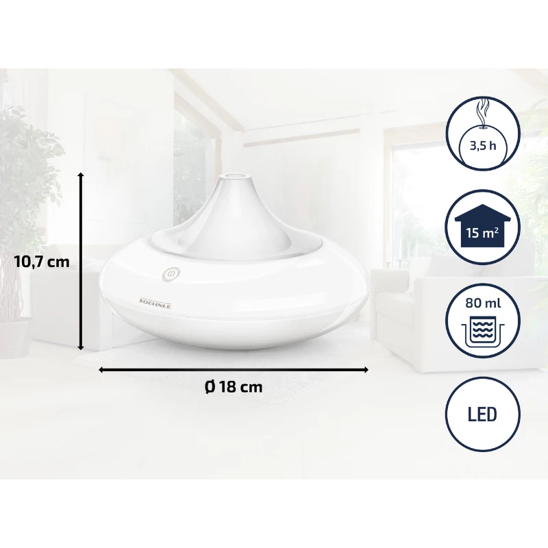 SOEHNLE Air Aromatizator Ravenna ultraäänitoiminen tuoksudiffuusori