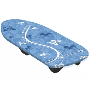 LEIFHEIT Air Board Table Compact silityslauta 70x30 cm, Thermo-Reflect, erittäin kevyt EPP, taitettava, valkoinen/sininen
