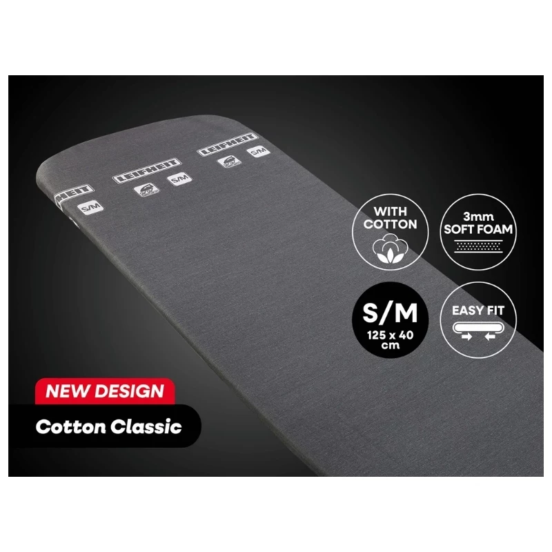 LEIFHEIT silityslauta päällinen Cotton Comfort S/M 125x40cm