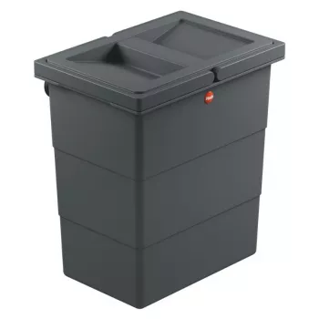 HAILO FlexBox S seinälle asennettava jäteastia 7L tummanharmaa