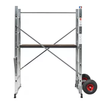 HAILO teline HobbyStep H3 teräs 2x5 askelmaa taitettava työskentelytaso