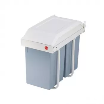 HAILO Multi-Box Duo L alakaappijätejärjestelmä, 2x14L, valkoinen