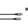 GoodConnections magneettinen USB 2.0 -spiraalikaapeli 60W USB-C USB-C, musta/valkoinen, 1m 2060-MT010SW