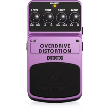 Behringer OD300 overdrive/distortion-efektipedaali violetti, musta