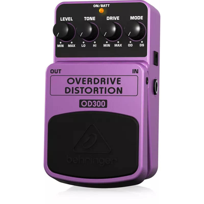 Behringer OD300 overdrive/distortion-efektipedaali violetti, musta