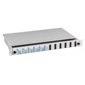EFB Elektronik jatkosrasia SC-APC 9/125µm, 48x pigtail / 24x liitin