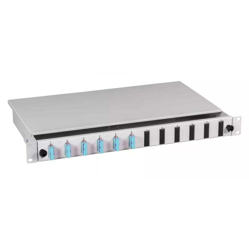 EFB Elektronik jatkosrasia SC-APC 9/125µm, 48x pigtail / 24x liitin