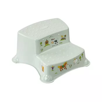 KEEEPER kaksiportainen penkki Igor Funny Farm 40x37x21 cm Soft Green