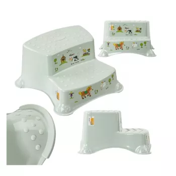 KEEEPER kaksiportainen penkki Igor Funny Farm 40x37x21 cm Soft Green