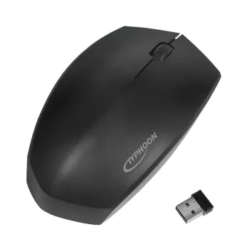 TYPHOON TI021 kaksitilainen langaton optinen hiiri, Bluetooth 4.2 & 2.4 GHz, musta
