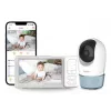Chillax DM568 Wi-Fi & FHSS -videovauvapuhelin 5 inch -näytöllä, kääntyvä-kallistuva kamera, yönäkö, kaksisuuntainen puhelu, lämpötila-anturi, tuutulaulut ja Hubble-sovellus