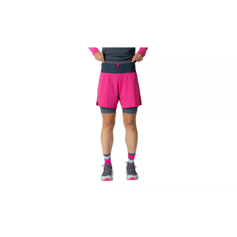Salewa naisten Dynafit Ultra 2/1 juoksushortsit Pink Glo XS