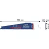 Bosch EXPERT Multi Material puukkosahanterä 2608902332 S959XHM, Carbide, 150 mm, 6 TPI