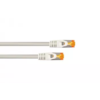 KABELMEISTER RJ45-verkkokaapeli Cat.7 raakakaapeli, erittäin taipuisa TPE-kuori, halogeeniton, harmaa, 0,25m