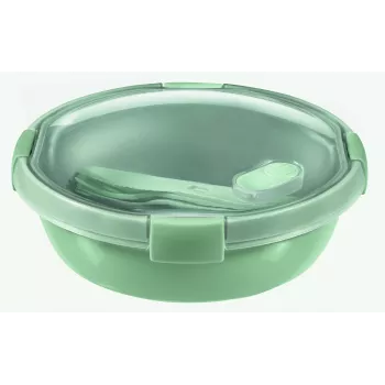 CURVER Smart Eco To Go pyöreä eväsrasia, 1 L, Ø20x7 cm, Soft Green