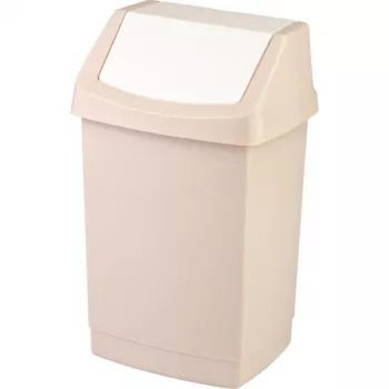 CURVER Click-it poljinroskis 15L suorakaiteen muotoinen beige polypropeeni irrotettavalla sisäastialla