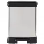 CURVER Metallic poljinroskis Deco Bin Duo 10+18L hopea