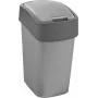 CURVER Flip Bin 9L roskis hopea/harmaa