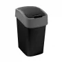 CURVER Flip Bin 9L roskis musta/hopea
