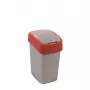 CURVER Flip Bin 25L jäteastia hopea/punainen