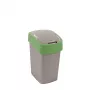 Curver Flip Bin roskakori 25L, hopea/vihreä