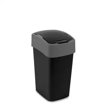 CURVER Flip Bin 25L jäteastia musta/hopea