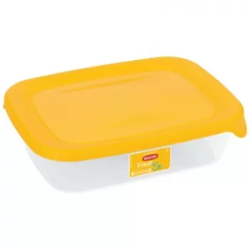 CURVER Fresh&Go suorakaiteen muotoinen elintarvikeastia 5L keltainen