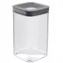 CURVER Dry Cube neliönmuotoinen elintarvikkeiden säilytysastia 2,3L läpinäkyvä/harmaa