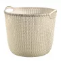 Curver Knit L pyöreä pyykkikori 30L valkoinen 40x39x33cm