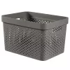 CURVER Infinity Recycled -laatikko 17L 36x27x22cm tummanharmaa