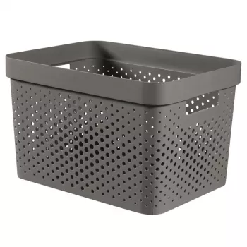 CURVER Infinity Recycled -laatikko 17L 36x27x22cm tummanharmaa