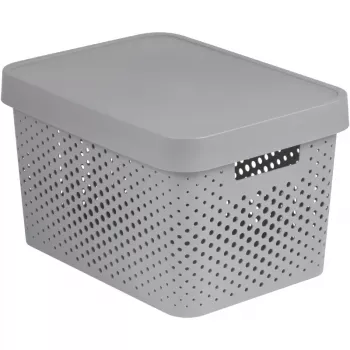 Curver Infinity Recycled 17L säilytyslaatikko 36x27x22cm harmaa
