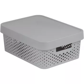 CURVER Recycled Infinity 11L säilytyslaatikko 36x27x14 cm harmaa