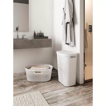 CURVER Infinity Recycled 40L pyykkikori, tummanharmaa