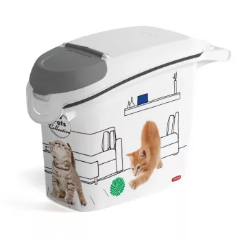CURVER Pets Life koiran ja kissan ruoan säilytysastia 6 kg 15 L 23x50x36 cm