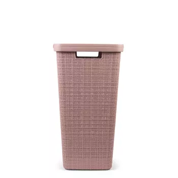 CURVER pyykkilaatikko Jute 58L pinkki 43x34x60cm