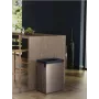 KETER Verto Recycle 54L suorakaiteen muotoinen metalloitu jäteastia, helmenharmaa