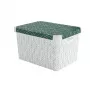 CURVER Deco Stockholm L säilytyslaatikko kannella, 39,5 x 29,5 x 23,5 cm, Green Leaves
